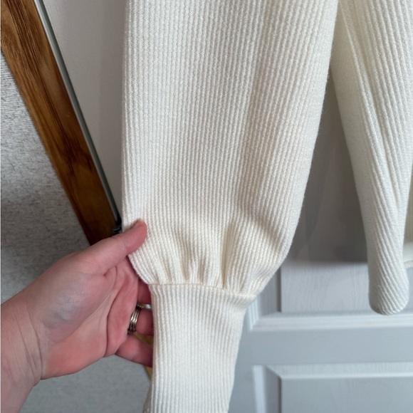 Madewell Ivory Ribbed Sweater - Picture 4 of 5